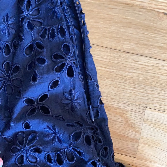 J. Crew Navy Scalloped Lace Midi Dress - Picture 4 of 5